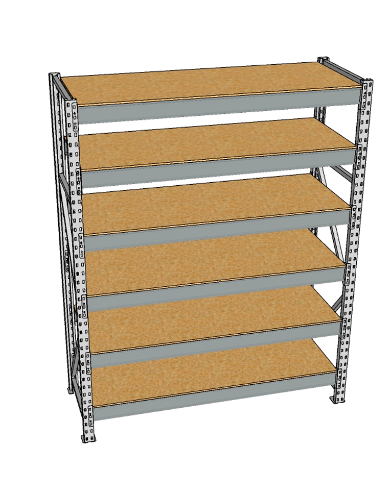 Стеллаж грузовой СГР 2000x1200x800 6 полок (ДСП) купить в Уфе Стеллаж грузовой СГР 2000x1200x800 6 полок (ДСП) купить в Уфе