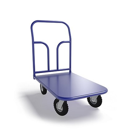 Платформенная тележка ТП 2 (г/п 300 кг, 900x600 мм, колеса пневматические 250 мм) купить в Уфе Платформенная тележка ТП 2 (г/п 300 кг, 900x600 мм, колеса пневматические 250 мм) купить в Уфе