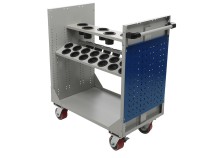 Инструментальная тележка WDS Hard c держателями для оснастки ЧПУ Инструментальная тележка WDS Hard c держателями для оснастки ЧПУ