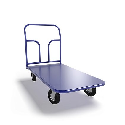 Платформенная тележка ТП 5 (г/п 300 кг, 1200x700 мм, колеса пневматические 250 мм) купить в Уфе Платформенная тележка ТП 5 (г/п 300 кг, 1200x700 мм, колеса пневматические 250 мм) купить в Уфе
