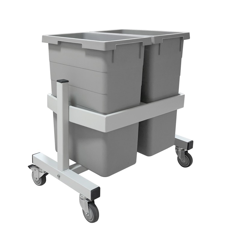 Подкатная подставка держатель для 2-х контейнеров Gresson ПДК-2 купить в Уфе Подкатная подставка держатель для 2-х контейнеров Gresson ПДК-2 купить в Уфе