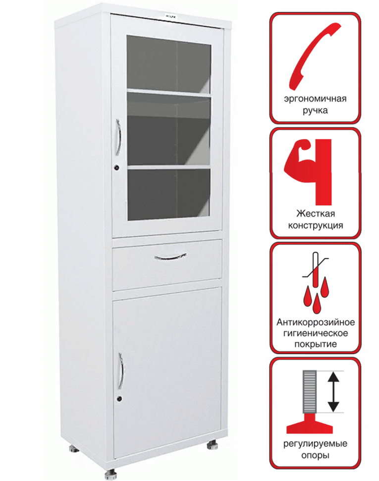 Медицинский шкаф HILFE МД 1 1760 R-1 купить в Уфе Медицинский шкаф HILFE МД 1 1760 R-1 купить в Уфе