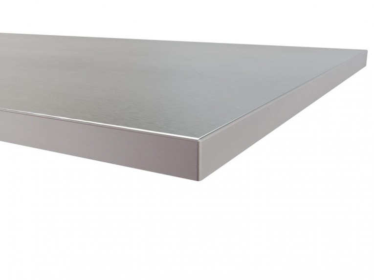 Столешница из фанеры 30 мм + чехол из нержавеющей стали 1 мм (ширина 2400 мм) купить в Уфе Столешница из фанеры 30 мм + чехол из нержавеющей стали 1 мм (ширина 2400 мм) купить в Уфе