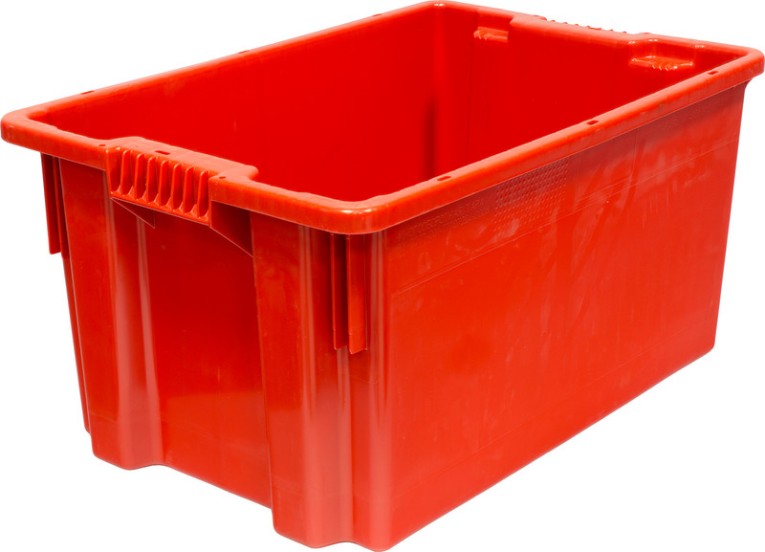 Ящик 600х400х300 сплошной цв. красный купить в Уфе