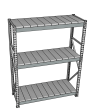 Стеллаж грузовой СГР 2000x2100x1000 3 полки (металл) Стеллаж грузовой СГР 2000x2100x1000 3 полки (металл)