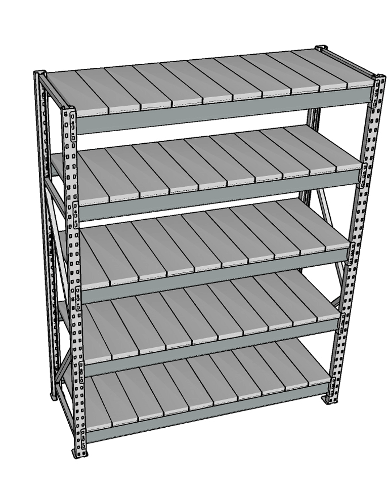 Стеллаж грузовой СГР 2500x900x500 5 полок (металл) купить в Уфе Стеллаж грузовой СГР 2500x900x500 5 полок (металл) купить в Уфе