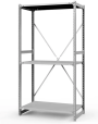 Стеллаж ТСУ 1800x1500x400 3 полки (300 кг, металл) Стеллаж ТСУ 1800x1500x400 3 полки (300 кг, металл)