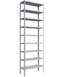 Стеллаж MS Standart 1600х700х300 9 полок Стеллаж MS Standart 1600х700х300 9 полок