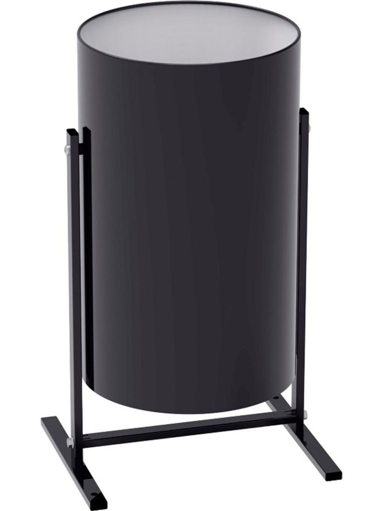 Металлическая уличная урна 19 литров черного цвета купить в Уфе