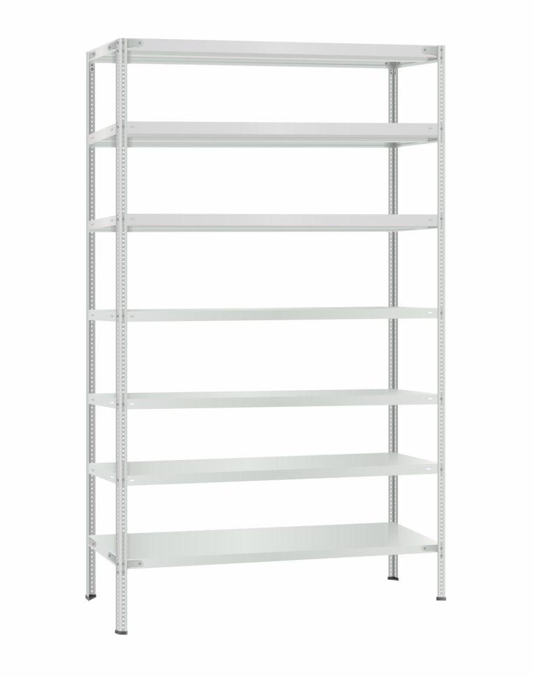 Стеллаж металлический Титан МС-500 2300х1200х500 7 полок купить в Уфе