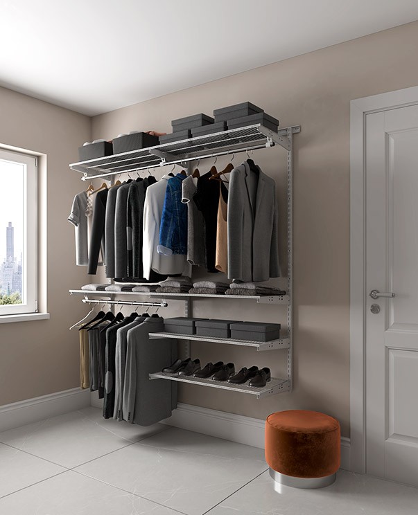 Гардеробная система Практик Home Optima G180 белая купить в Уфе Гардеробная система Практик Home Optima G180 белая купить в Уфе