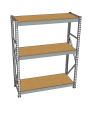 Стеллаж грузовой СГР 2000x1500x400 3 полки (ДСП) Стеллаж грузовой СГР 2000x1500x400 3 полки (ДСП)