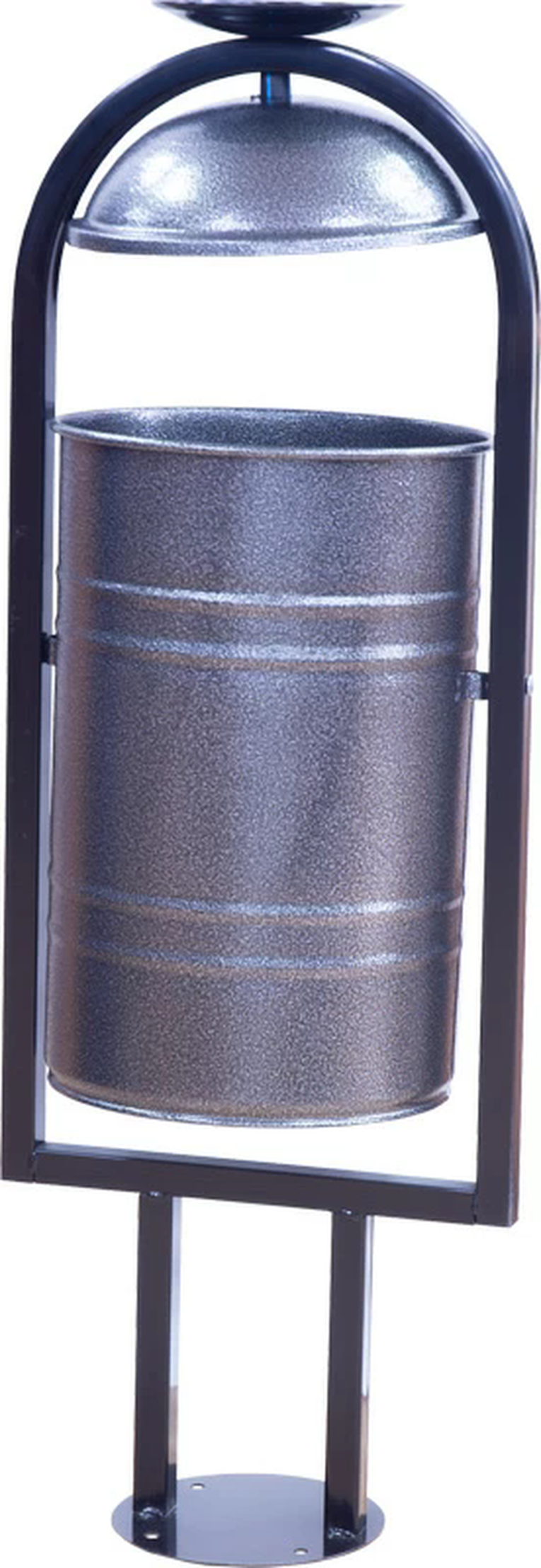 Урна металлическая с пепельницей 1050х370х300 мм серый антик купить в Уфе