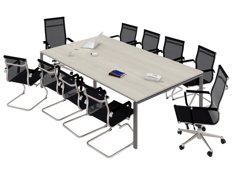 Стол для переговоров NT 320х144 вяз натуральный/антрацит купить в Уфе