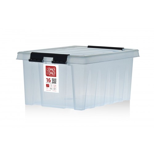 Контейнер Rox Box Original 16 (415х300х190 с крышкой и клипсами прозрачный) купить в Уфе