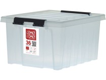 Контейнер Rox Box Original 36 (500х390х250 мм с крышкой и клипсами прозрачный) Контейнер Rox Box Original 36 (500х390х250 мм с крышкой и клипсами прозрачный)