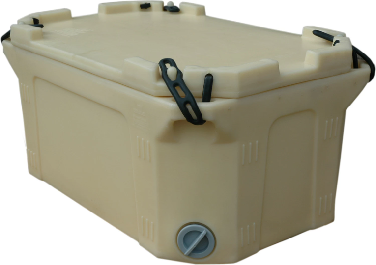 Контейнер 790х490х400 мм бежевый с крышкой купить в Уфе Контейнер 790х490х400 мм бежевый с крышкой купить в Уфе