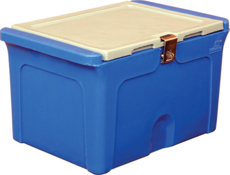 Контейнер 500х335х303 мм синий с крышкой купить в Уфе Контейнер 500х335х303 мм синий с крышкой купить в Уфе