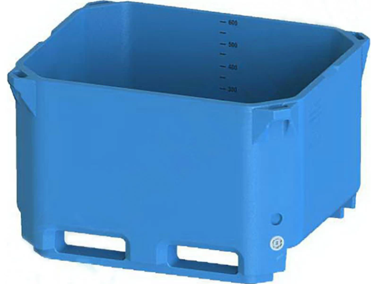 Контейнер 600л. изотермический, без крышки цв. синий купить в Уфе