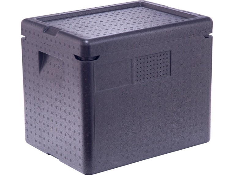 Контейнер 400х298х340 21л. с крышкой чёрный купить в Уфе