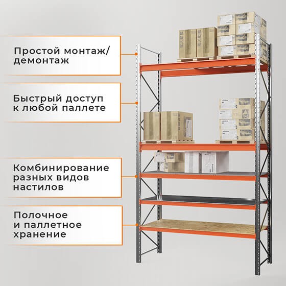 Стеллаж паллетный СПЛ 2000х1800х1100 1 ярус (1300/9700) купить в Уфе Стеллаж паллетный СПЛ 2000х1800х1100 1 ярус (1300/9700) купить в Уфе