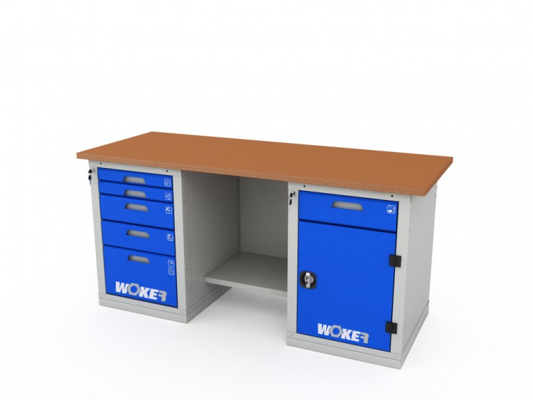 Верстак двухтумбовый WOKER PRO 2502.1800 купить в Уфе Верстак двухтумбовый WOKER PRO 2502.1800 купить в Уфе