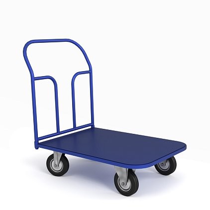 Тележка платформенная ТП 8 (г/п 550 кг, 1000x700 мм, колеса литая протекторная резина 160 мм) купить в Уфе