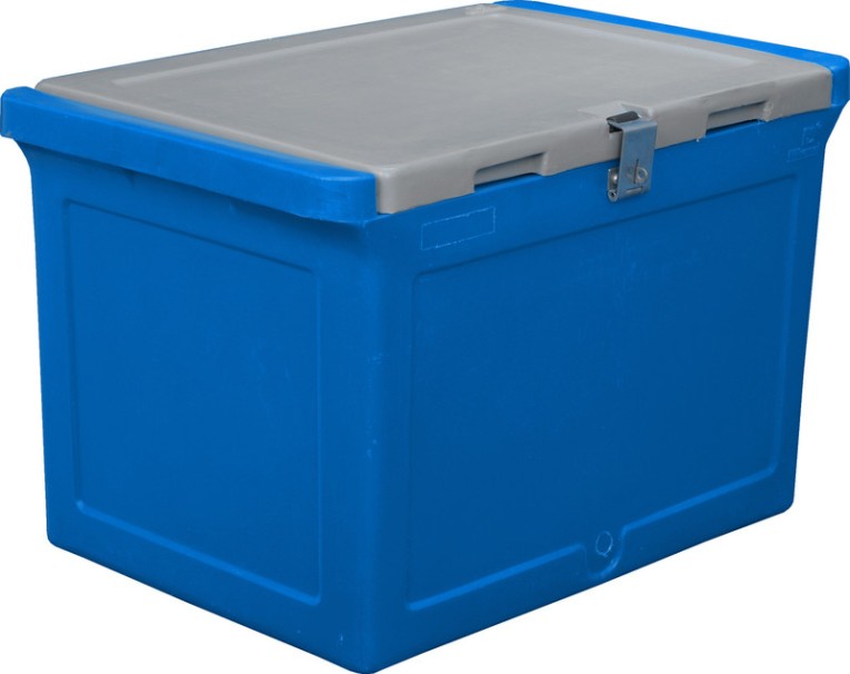 Контейнер 645х405х420 мм синий с крышкой купить в Уфе Контейнер 645х405х420 мм синий с крышкой купить в Уфе