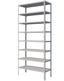 Стеллаж MS Standart 1600х1000х250 8 полок Стеллаж MS Standart 1600х1000х250 8 полок