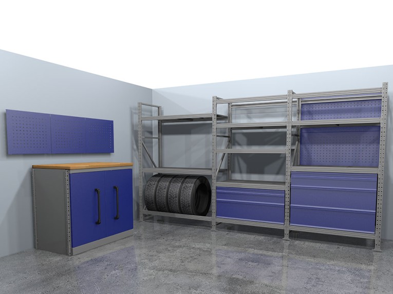 Стеллажная система хранения №1 Гараж купить в Уфе Стеллажная система хранения №1 Гараж купить в Уфе