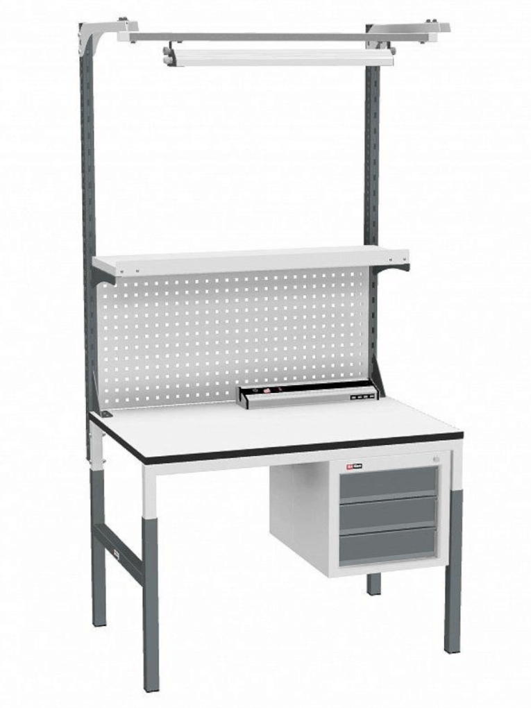 Стол монтажный ДиКом СР-М-100/90-05 ESD Пластик купить в Уфе Стол монтажный ДиКом СР-М-100/90-05 ESD Пластик купить в Уфе