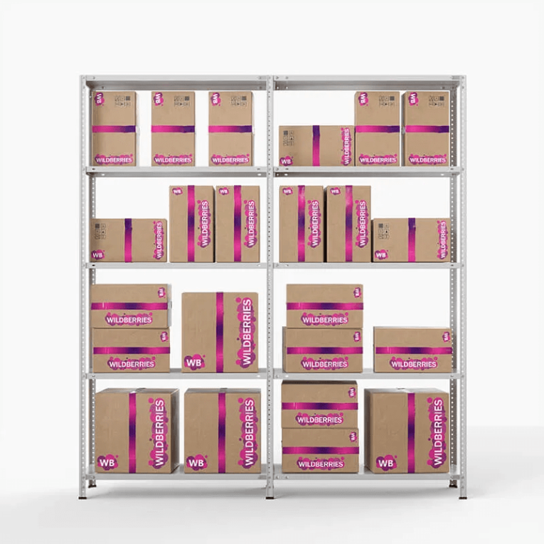Стеллаж ПВЗ Wildberries 2000х2000х400 5 полок купить в Уфе Стеллаж ПВЗ Wildberries 2000х2000х400 5 полок купить в Уфе