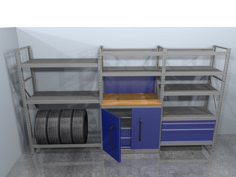 Стеллажная система хранения №2 Гараж купить в Уфе Стеллажная система хранения №2 Гараж купить в Уфе