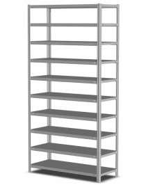 Стеллаж MS Strong 3100х700х800 10 полок Стеллаж MS Strong 3100х700х800 10 полок