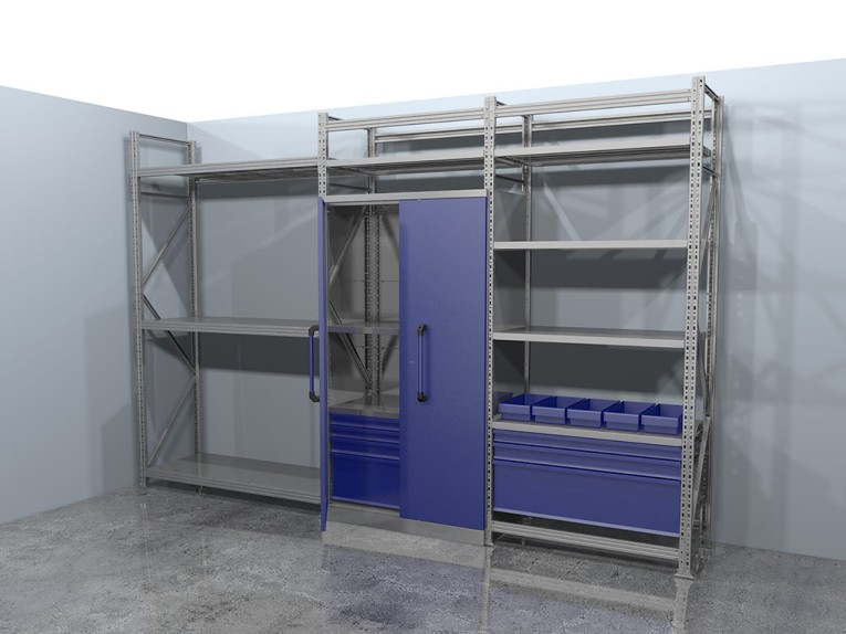 Стеллажная система хранения №3 Гараж купить в Уфе Стеллажная система хранения №3 Гараж купить в Уфе