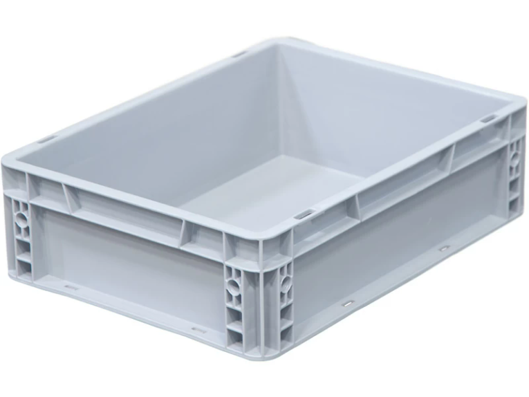 Ящик 400х300х120 сплошной, усиленное дно, цв. серый купить в Уфе