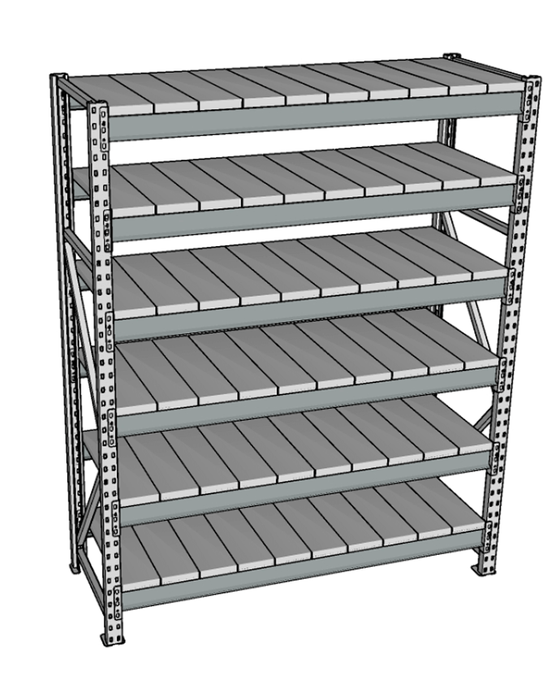 Стеллаж грузовой СГР 2000x1200x400 6 полок (металл) купить в Уфе Стеллаж грузовой СГР 2000x1200x400 6 полок (металл) купить в Уфе