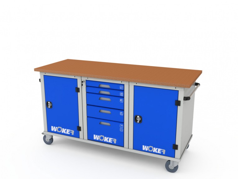 Верстак мобильный трехтумбовый WOKER PRO 3151.1800 купить в Уфе