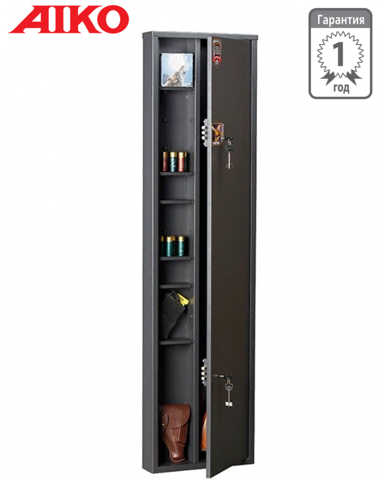 Узкий сейф для оружия Aiko Чирок 1409 (глубина 9 см) купить в Уфе Узкий сейф для оружия Aiko Чирок 1409 (глубина 9 см) купить в Уфе