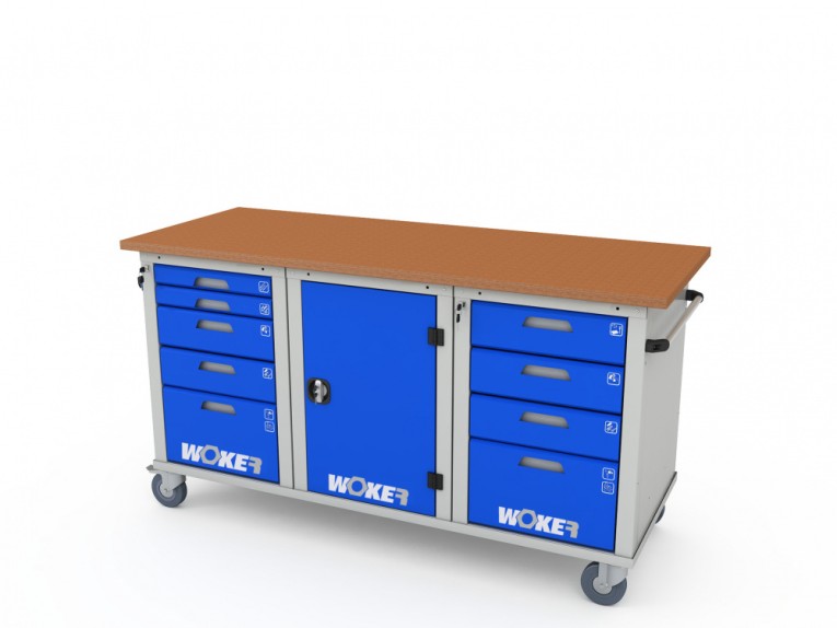 Верстак мобильный трехтумбовый WOKER PRO 3514.1800 купить в Уфе Верстак мобильный трехтумбовый WOKER PRO 3514.1800 купить в Уфе