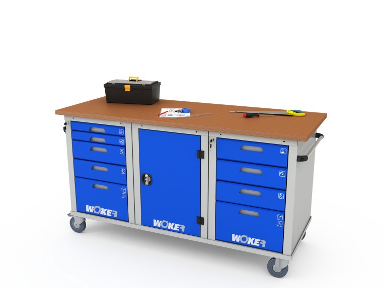Верстак мобильный трехтумбовый WOKER PRO 3514.1800 купить в Уфе Верстак мобильный трехтумбовый WOKER PRO 3514.1800 купить в Уфе