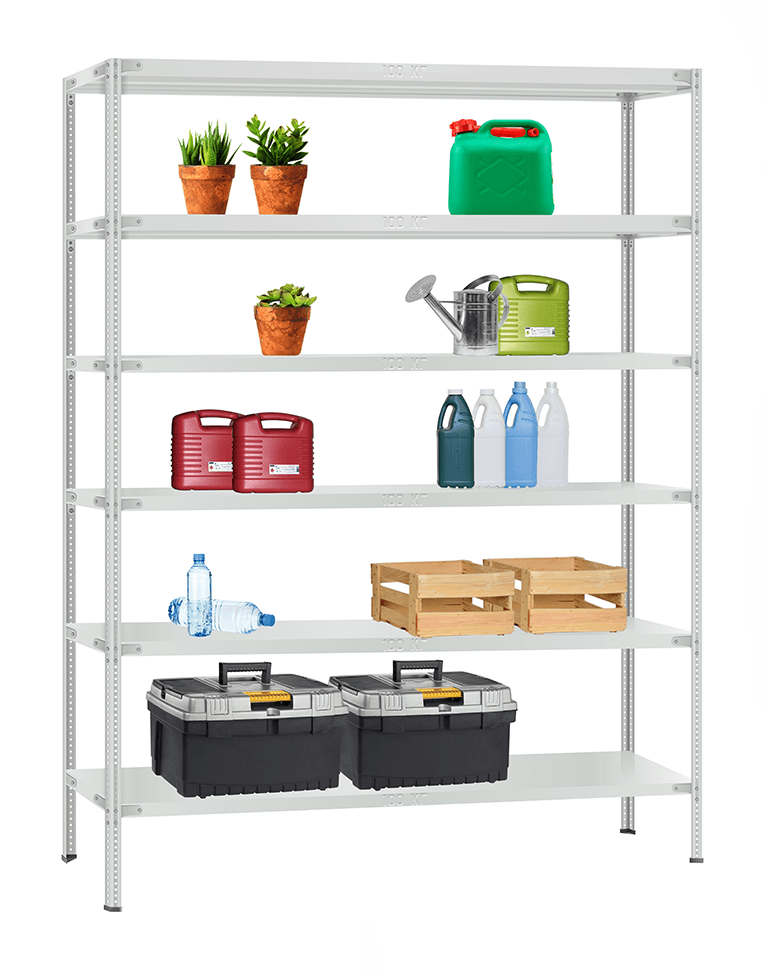 Стеллаж металлический Титан МС-900 1500x1000x400 6 полок купить в Уфе