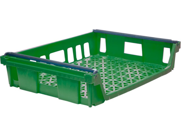 Ящик 744х557х167 со складываемыми ручками зелёный купить в Уфе Ящик 744х557х167 со складываемыми ручками зелёный купить в Уфе