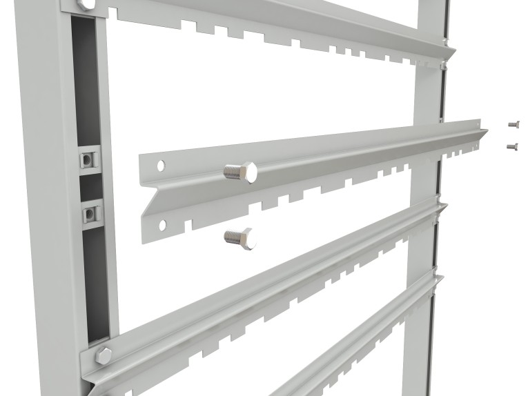 Стеллаж для пластиковых лотков SORTEX односторонний 1500x1000x450.04 купить в Уфе Стеллаж для пластиковых лотков SORTEX односторонний 1500x1000x450.04 купить в Уфе