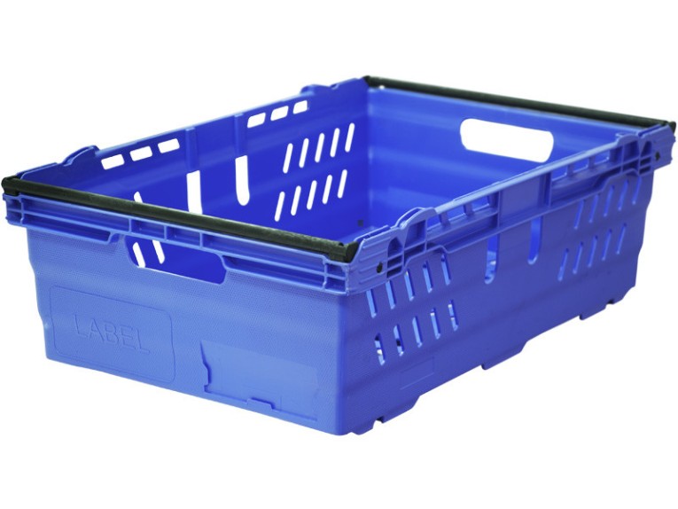 Ящик 600х400х197 со складываемыми ручками синий купить в Уфе Ящик 600х400х197 со складываемыми ручками синий купить в Уфе