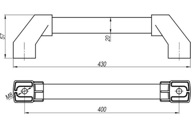 Ручка трубчатая СТ-4 АТ40020 купить в Уфе Ручка трубчатая СТ-4 АТ40020 купить в Уфе