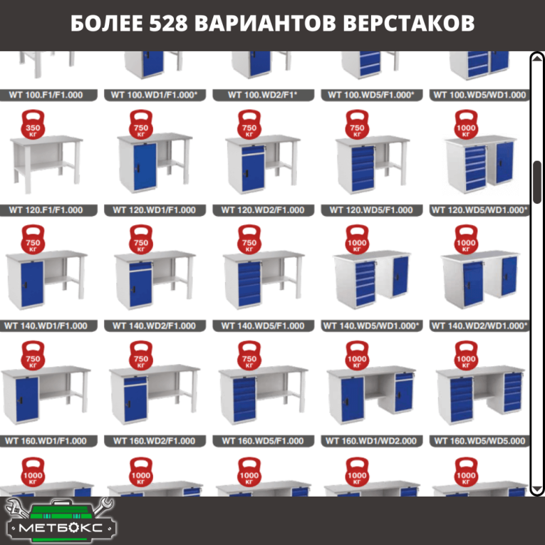 Верстак Profi WT140.F1/WD5.011 купить в Уфе Верстак Profi WT140.F1/WD5.011 купить в Уфе