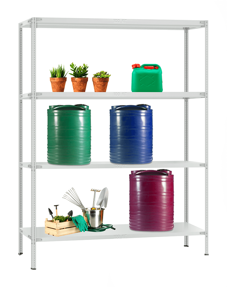 Стеллаж металлический Титан МС-900 2300x1000x600 4 полки купить в Уфе Стеллаж металлический Титан МС-900 2300x1000x600 4 полки купить в Уфе