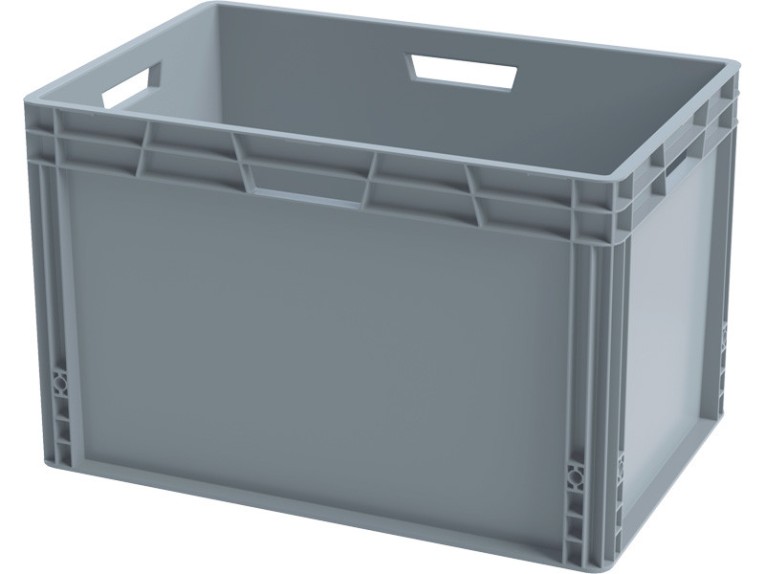 Ящик 600х400х320 сплошной, усиленное дно, цв. серый купить в Уфе