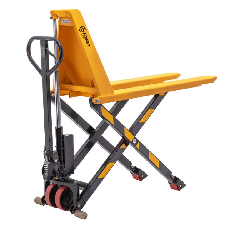 Гидравлическая тележка (рохля) SD-HL (HLT15, г/п 1500 кг, вилы 1150x550 мм, высокоподъемная 800 мм) SMARTLIFT (SMART) купить в Уфе